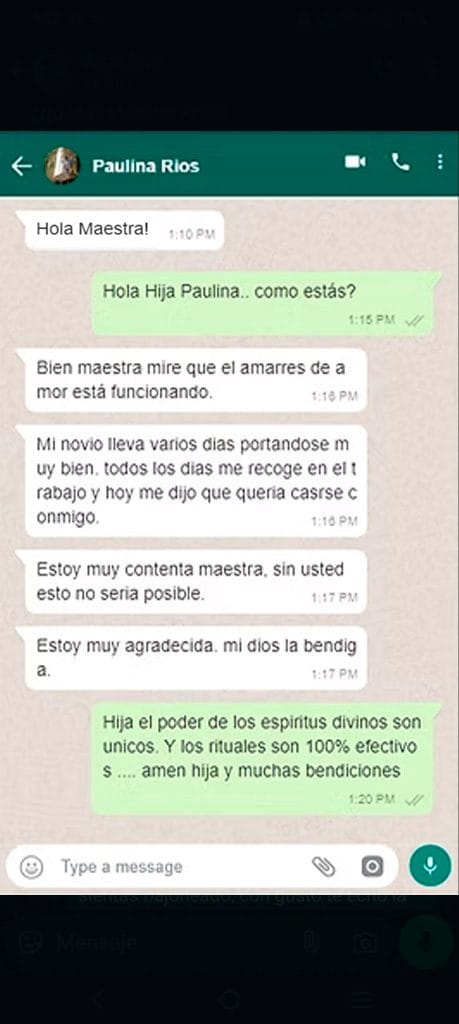 Caso de exito rapido maestra Venus amarre poderoso
